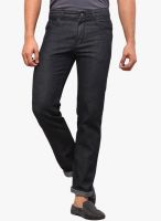 Yepme Solid Black Regular Fit Jeans