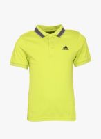 Adidas Yb Ess Yellow Polo Shirt
