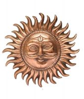 Advitiya Black Metal Surya Bhagavan Idol