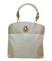 Alamurit White & Biege Shoulder Bag