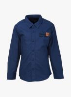 Allen Solly Junior Navy Blue Casual Shirt