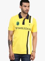 Allen Solly Yellow Wimbledon Polo T-Shirt