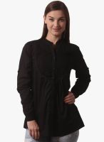 Being Fab Black Solid Shirt