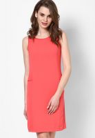 Code by Lifestyle Pink Colored Solid Shift Dress