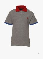 Cool Quotient Grey Milange Polo Shirt