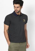 Ed Hardy Grey Melange Polo T-Shirt