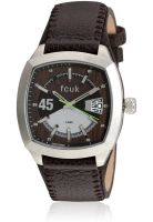 FCUK Fc1079Stgn Brown/Brown Analog Watch