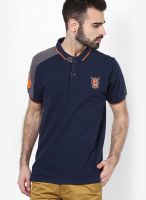 FREECULTR Blue Solid Polo T-Shirts