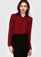 Faballey Red Printed Shirt