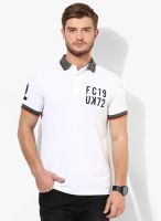 French Connection White Regular Fit Polo T-Shirt