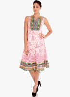 Fusion Beats Pink Colored Printed Shift Dress