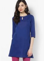 G Blue Solid Kurtis