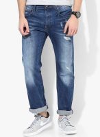 G-Star RAW Blue Washed Regular Fit Jeans