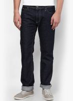 Gas Blue Low Rise Regular Fit Jeans