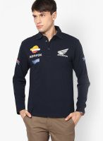 Gas Navy Blue Honda Repsol Polo T Shirt