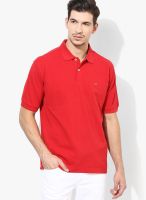 Gas Red Solid Polo T-Shirts
