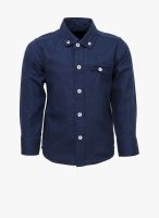 Gini & Jony Navy Blue Casual Shirt