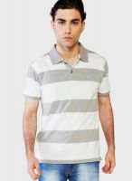 Globus Grey Striped Polo T-Shirts
