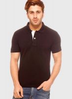 Gritstones Coffee Solid Polo T-Shirt