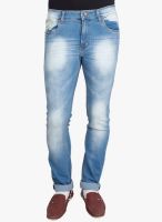 High Star Washed Light Blue Slim Fit Jeans