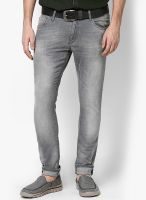 Jack & Jones Grey Washed Skinny Fit Jeans