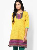 Jaipur Kurti Yellow Printed Kurtis