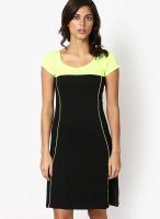 Jealous 21 Black Colored Solid Shift Dress