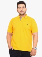 John Pride Yellow Solid Polo T-Shirt