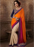 Kalista Fashions Multicoloured Embroidered Saree