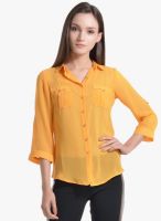 Kazo Yellow Solid Shirt