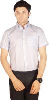 Kriss Men's Printed Casual White Shirt