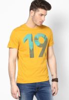 Levi's Yellow Round Neck T Shirt