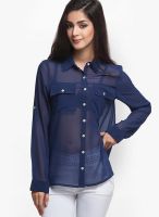 Oxolloxo Blue Solid Shirt