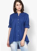 Pepe Jeans Solid Blue Shirt