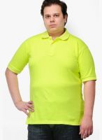 Pluss Lemon Solid Polo TShirts