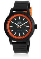 Q&Q Vr10J001Y Black/Black Analog Watch