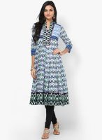 Rain & Rainbow Blue Cotton Kurta