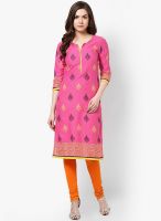 Rangriti Cotton Pink Kurta