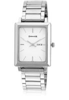 Sonata Nc7078Sm05 Silver/White Analog Watch