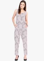 The gud look White Printed Jumpsuit