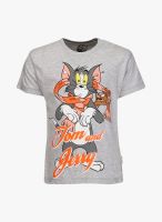 Tom & Jerry Grey Milange T-Shirt