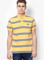 U.S. Polo Assn. Yellow Striped Polo T-Shirts