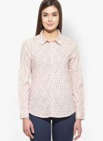 United Colors of Benetton Pink F/Slv Printed Shirt
