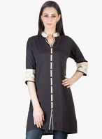 Vani Black Solid Kurtis