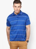 Wilkins & Tuscany Blue Striped Polo T-Shirts