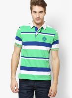 Wilkins & Tuscany Green Printed Polo T-Shirts