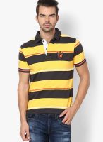 Wilkins & Tuscany Yellow Striped Polo T-Shirts