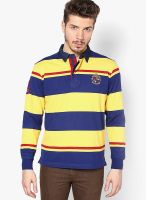 Wilkins & Tuscany Yellow Striped Polo T-Shirts