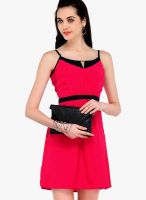 Yepme Red Colored Solid Shift Dress