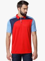Yepme Red Solid Polo T-Shirts